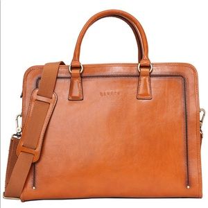 Banuce Womens Full Grains Leather Briefcase